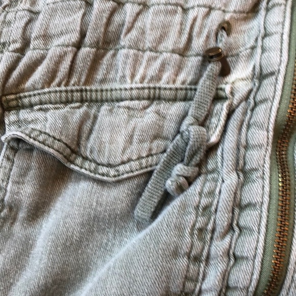 Lucky Brand Olive Green Denim Utility Jacket XS - Picture 2 of 8